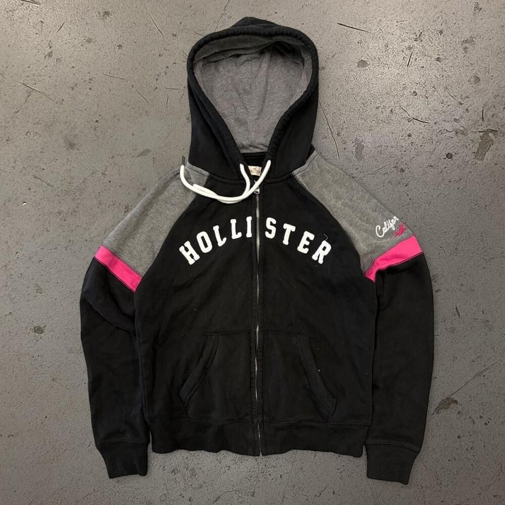 Y2K Womens Hollister Zip Up Hoodie SZ L
